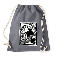 PRINTFASHION tukán - Sportzsák, Tornazsák - Grafitszürke tornazsák