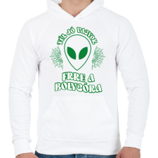 PRINTFASHION Túl jó vagyok - Férfi kapucnis pulóver - Fehér női pulóver, kardigán