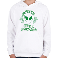 PRINTFASHION Túl jó vagyok - Gyerek kapucnis pulóver - Fehér gyerek pulóver, kardigán