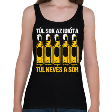 PRINTFASHION Túl kevés sör - Női atléta - Fekete női trikó