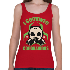 PRINTFASHION Túlélő - Női atléta - Cseresznyepiros