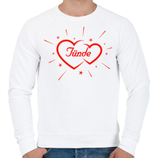 PRINTFASHION Tünde - Férfi pulóver - Fehér
