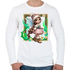PRINTFASHION Tündér - Férfi hosszú ujjú póló - Fehér férfi póló