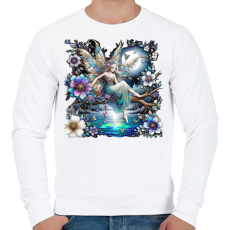 PRINTFASHION Tündér - Férfi pulóver - Fehér