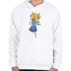 PRINTFASHION Tündér - Gyerek kapucnis pulóver - Fehér
