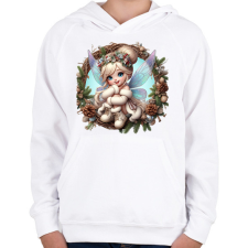 PRINTFASHION Tündér - Gyerek kapucnis pulóver - Fehér gyerek pulóver, kardigán