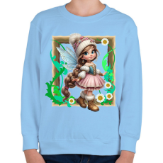 PRINTFASHION Tündér - Gyerek pulóver - Világoskék