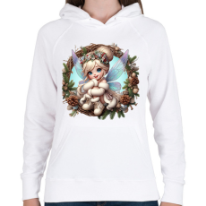 PRINTFASHION Tündér - Női kapucnis pulóver - Fehér