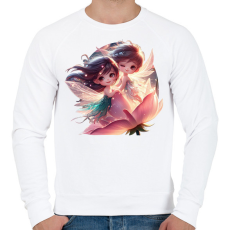 PRINTFASHION Tündérfiú és tündérlány - Férfi pulóver - Fehér