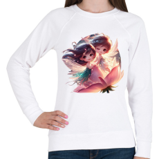 PRINTFASHION Tündérfiú és tündérlány - Női pulóver - Fehér
