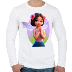 PRINTFASHION Tündérlány - Férfi hosszú ujjú póló - Fehér