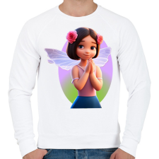 PRINTFASHION Tündérlány - Férfi pulóver - Fehér férfi pulóver, kardigán