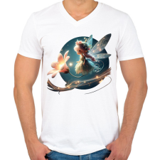 PRINTFASHION Tündérlány - Férfi V-nyakú póló - Fehér férfi póló