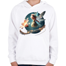 PRINTFASHION Tündérlány - Gyerek kapucnis pulóver - Fehér gyerek pulóver, kardigán