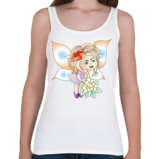 PRINTFASHION Tündibündi - Női atléta - Fehér női trikó