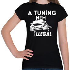 PRINTFASHION Tuning - Női póló - Fekete