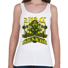 PRINTFASHION Tupac - Női atléta - Fehér