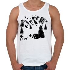 PRINTFASHION túrázás - Férfi atléta - Fehér