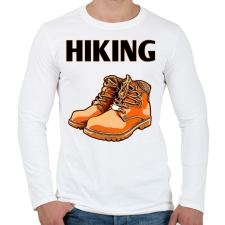 PRINTFASHION túrázás - Férfi hosszú ujjú póló - Fehér férfi póló