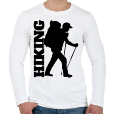 PRINTFASHION túrázás - Férfi hosszú ujjú póló - Fehér férfi póló