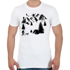 PRINTFASHION túrázás - Férfi póló - Fehér