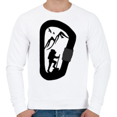 PRINTFASHION Túrázás  - Férfi pulóver - Fehér