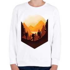 PRINTFASHION Túrázás - Gyerek pulóver - Fehér gyerek pulóver, kardigán