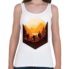 PRINTFASHION Túrázás - Női atléta - Fehér női trikó