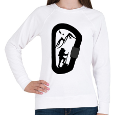 PRINTFASHION Túrázás  - Női pulóver - Fehér női pulóver, kardigán