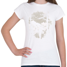 PRINTFASHION Túrázó a hegyekben - Női póló - Fehér női póló