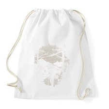 PRINTFASHION Túrázó a hegyekben - Sportzsák, Tornazsák - Fehér tornazsák