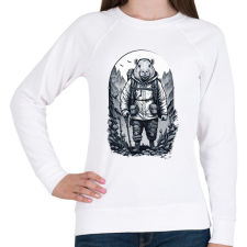 PRINTFASHION Túrázó capybara - Női pulóver - Fehér női pulóver, kardigán