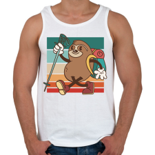 PRINTFASHION Túrázó lajhár - Férfi atléta - Fehér atléta, trikó