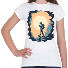 PRINTFASHION Túrázó - Női póló - Fehér