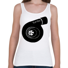 PRINTFASHION Turbo - Női atléta - Fehér női trikó