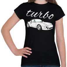 PRINTFASHION Turbo - Női póló - Fekete