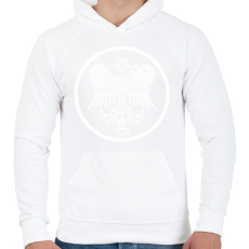PRINTFASHION Turul szív - Férfi kapucnis pulóver - Fehér