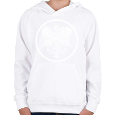 PRINTFASHION Turul szív - Gyerek kapucnis pulóver - Fehér gyerek pulóver, kardigán