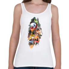 PRINTFASHION Tűzoltó - Női atléta - Fehér