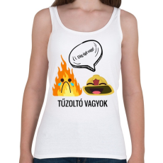 PRINTFASHION Tűzoltó - Női atléta - Fehér