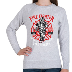PRINTFASHION Tűzoltó - Női pulóver - Sport szürke