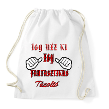 PRINTFASHION Tűzoltó - Sportzsák, Tornazsák - Fehér tornazsák