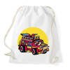 PRINTFASHION Tűzoltókocsi - Sportzsák, Tornazsák - Fehér