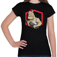 PRINTFASHION TV Troll - Női póló - Fekete női póló