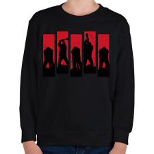 PRINTFASHION Twd Negan - Gyerek pulóver - Fekete gyerek pulóver, kardigán