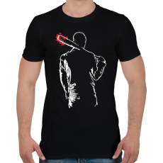 PRINTFASHION TWD- Negan Lucille - Férfi póló - Fekete