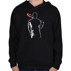 PRINTFASHION TWD- Negan Lucille - Gyerek kapucnis pulóver - Fekete