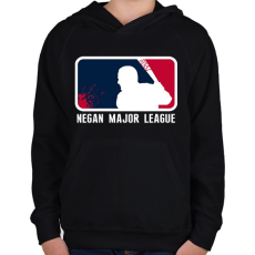 PRINTFASHION TWD - Negan Major League - Gyerek kapucnis pulóver - Fekete