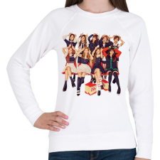 PRINTFASHION Twice csapat - Női pulóver - Fehér női pulóver, kardigán