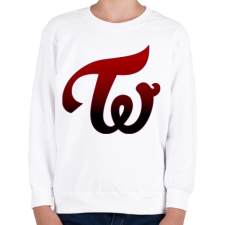 PRINTFASHION Twice logo - Gyerek pulóver - Fehér gyerek pulóver, kardigán